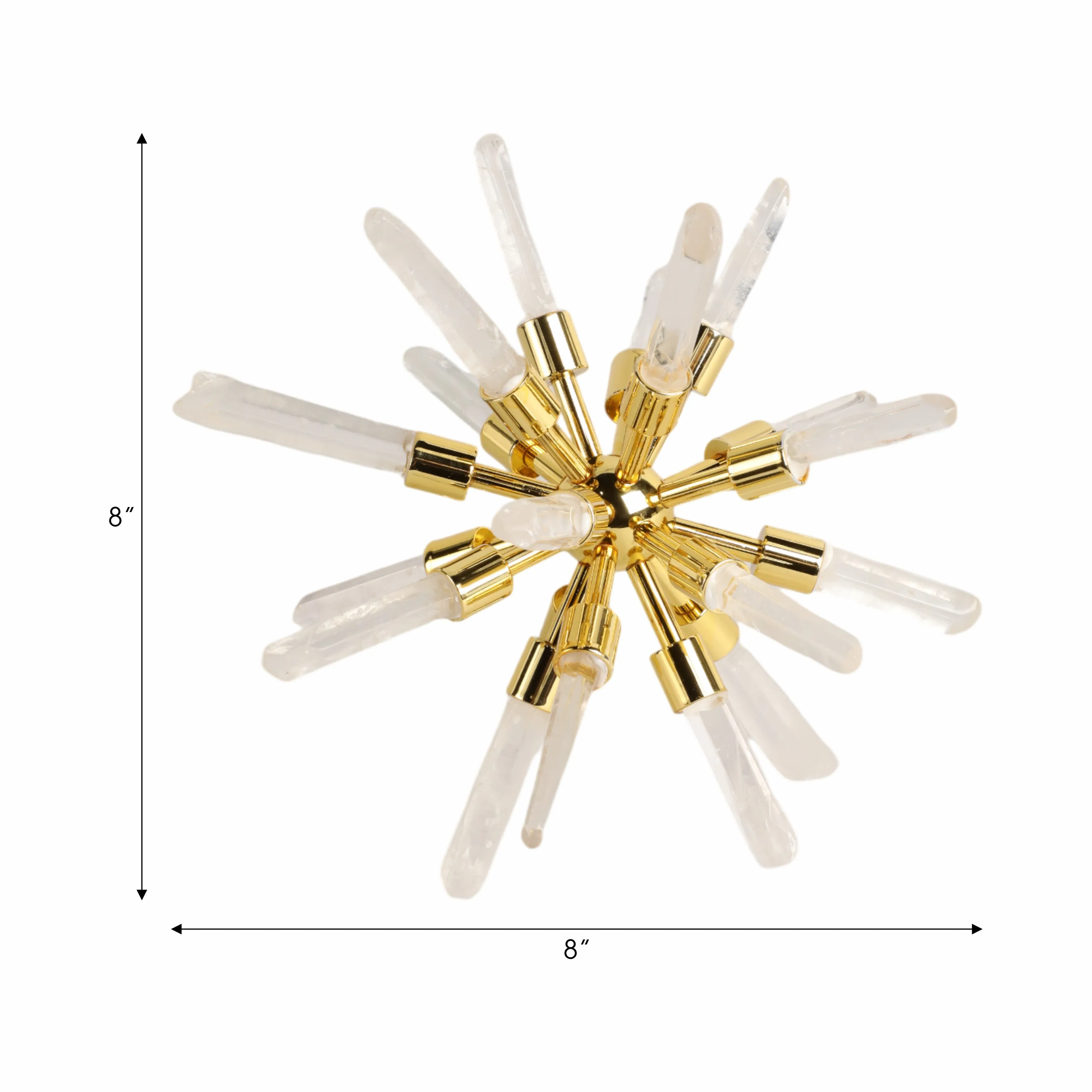 8" Fiona Small Crystal Starburst Statuary Kd