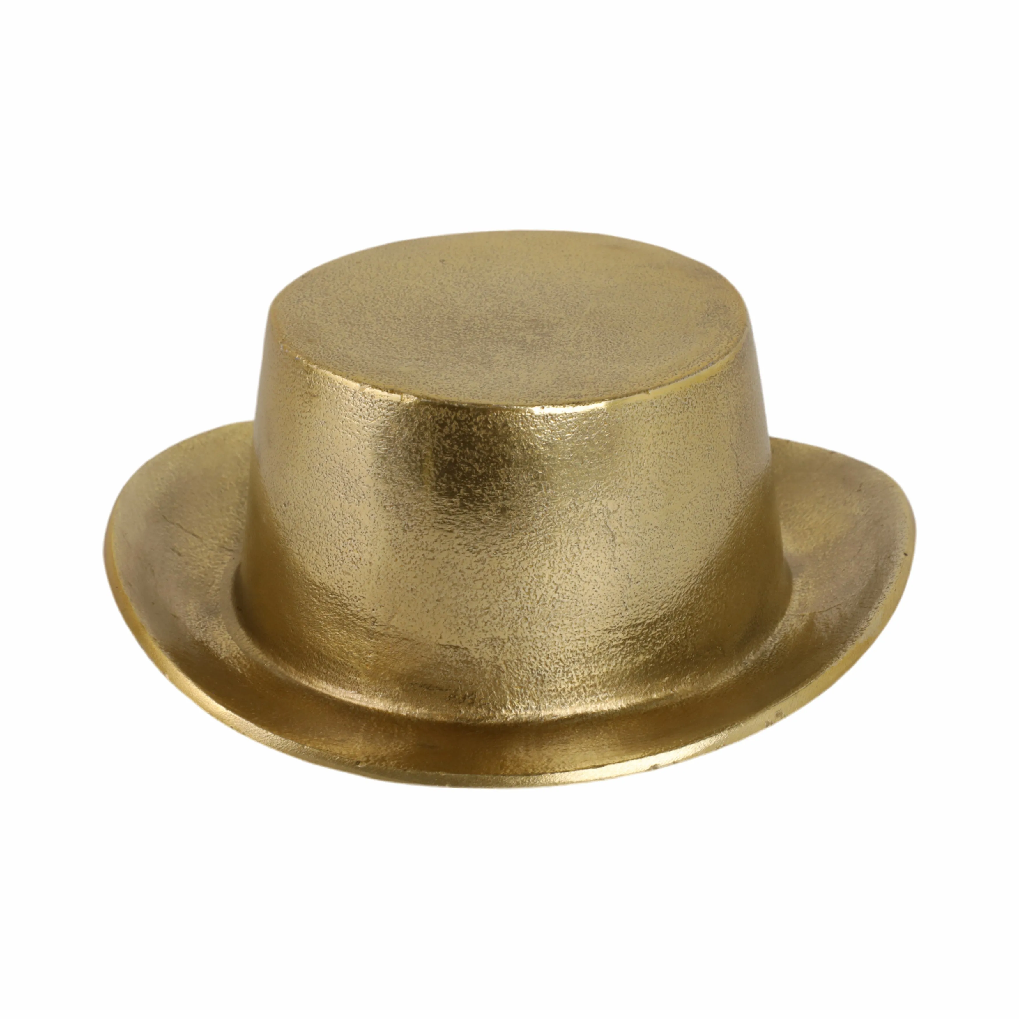 8" Metal Top Hat, Gold