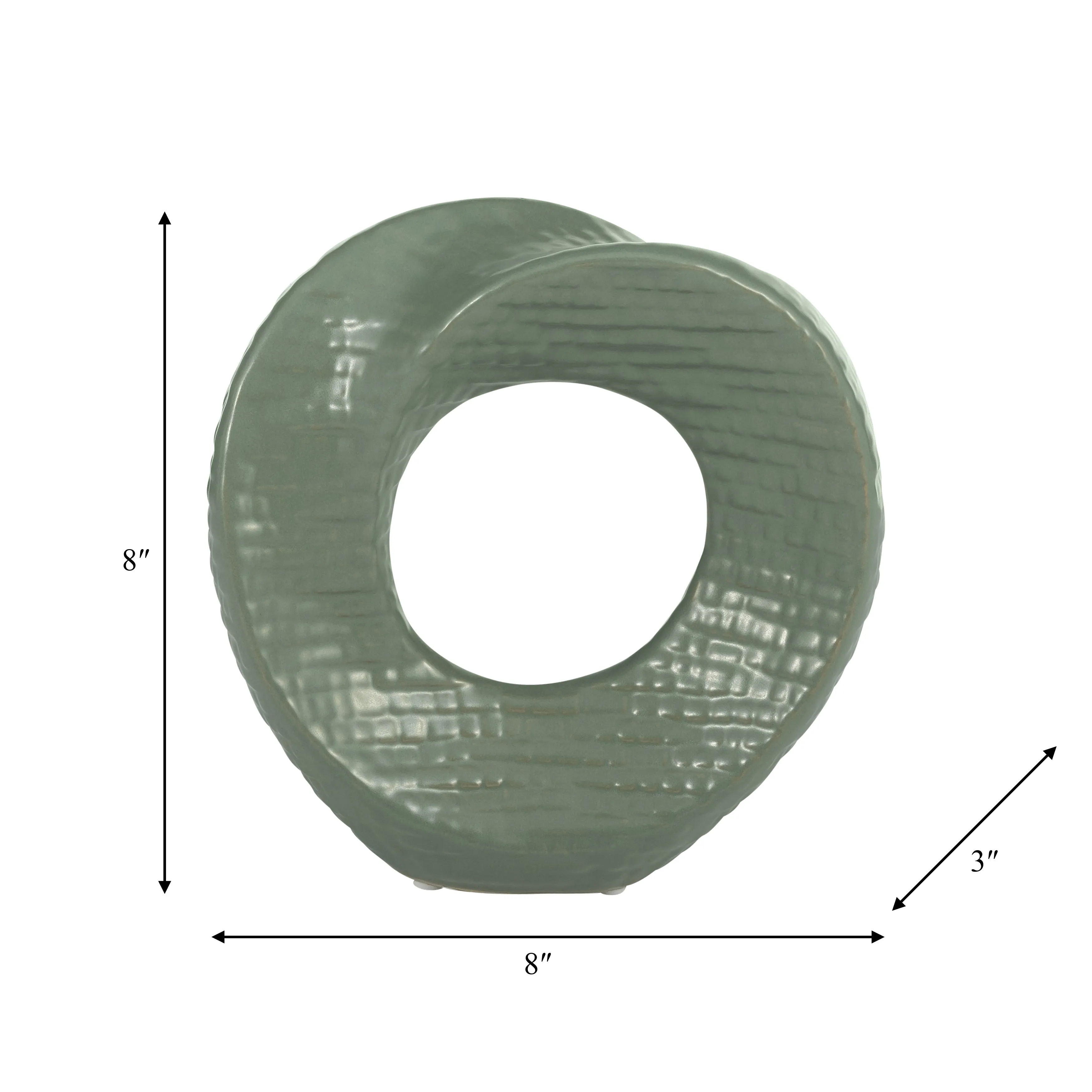 8" TABLE TOP DECO, GREEN