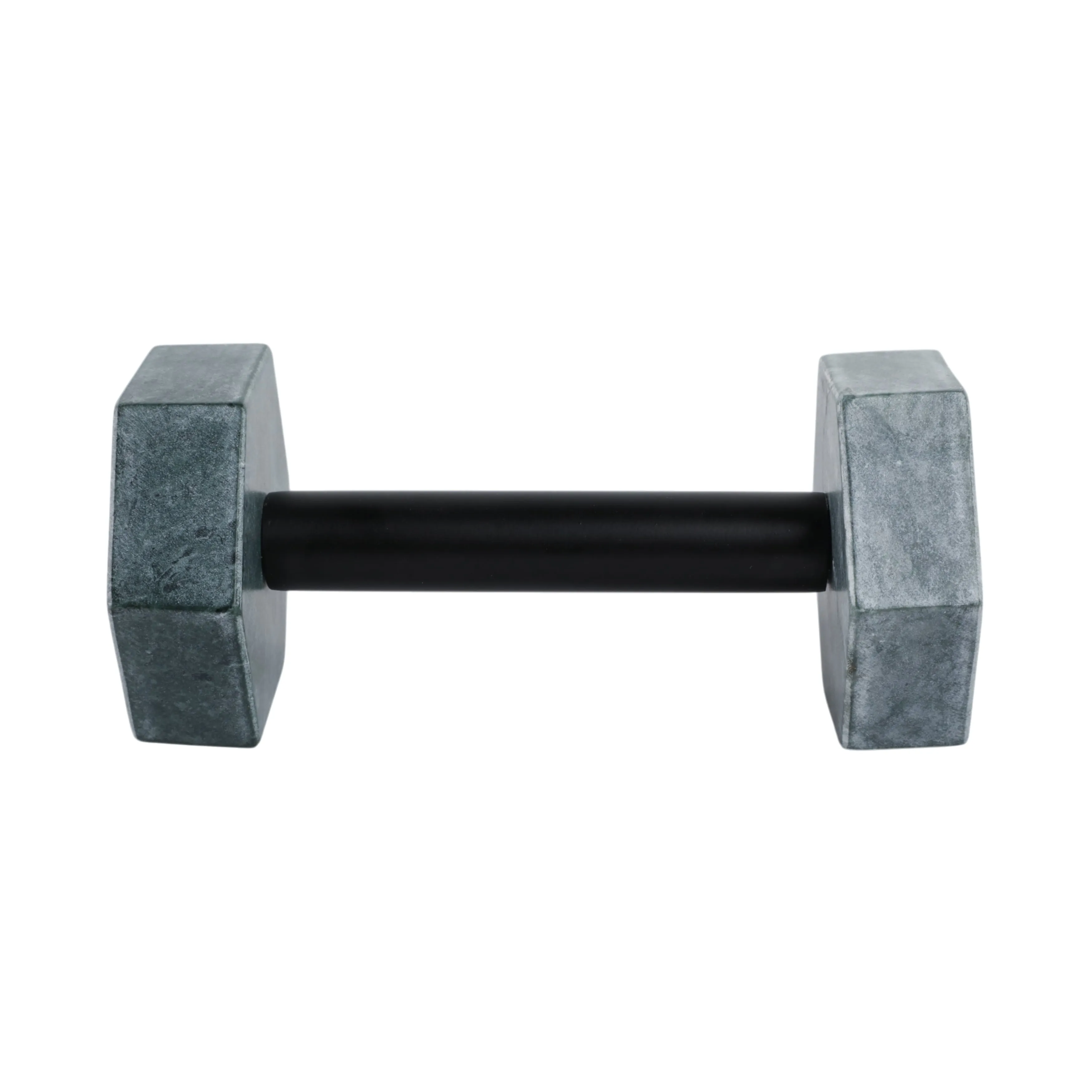 8x4" Marble Dumbbell, Green/black