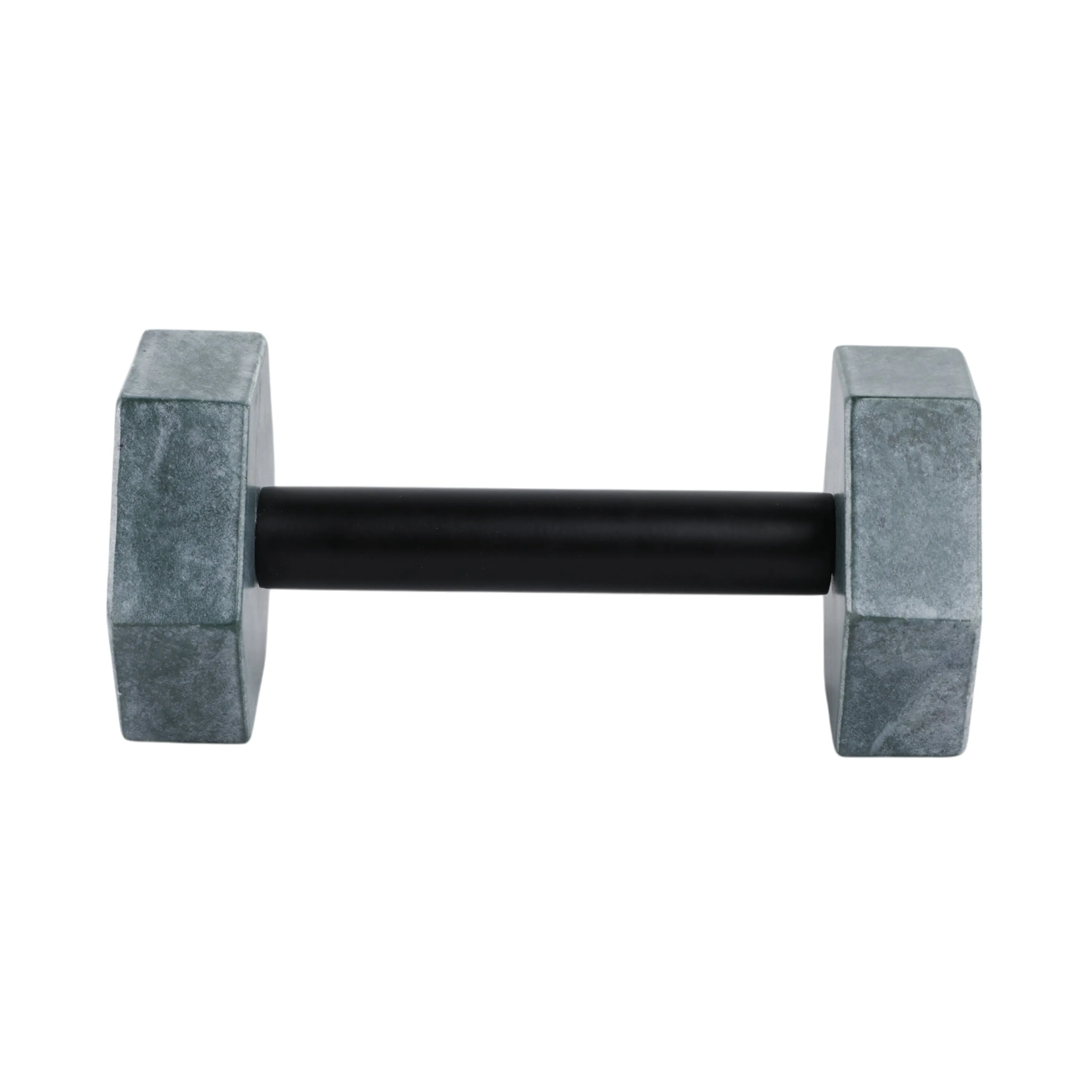8x4" Marble Dumbbell, Green/black
