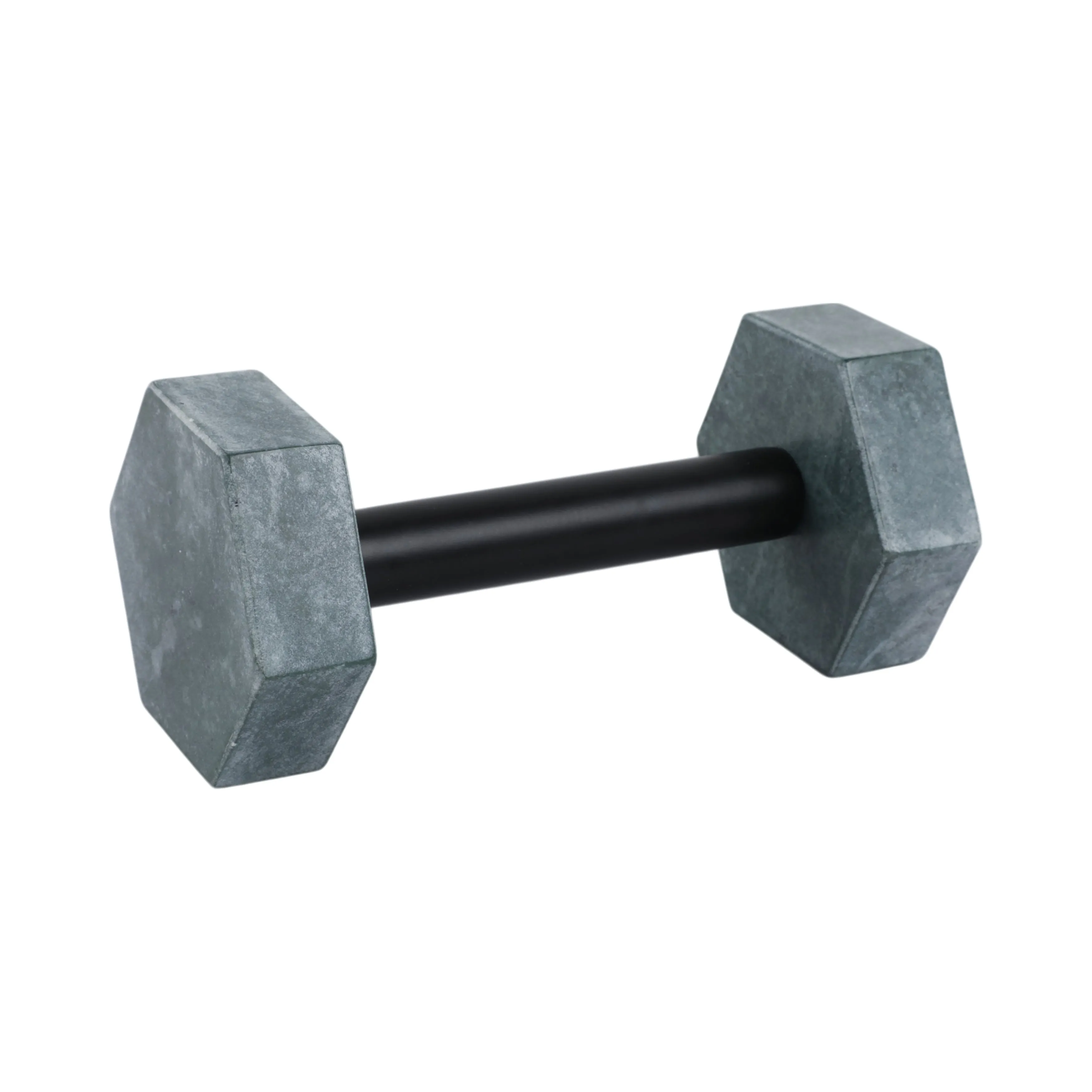 8x4" Marble Dumbbell, Green/black