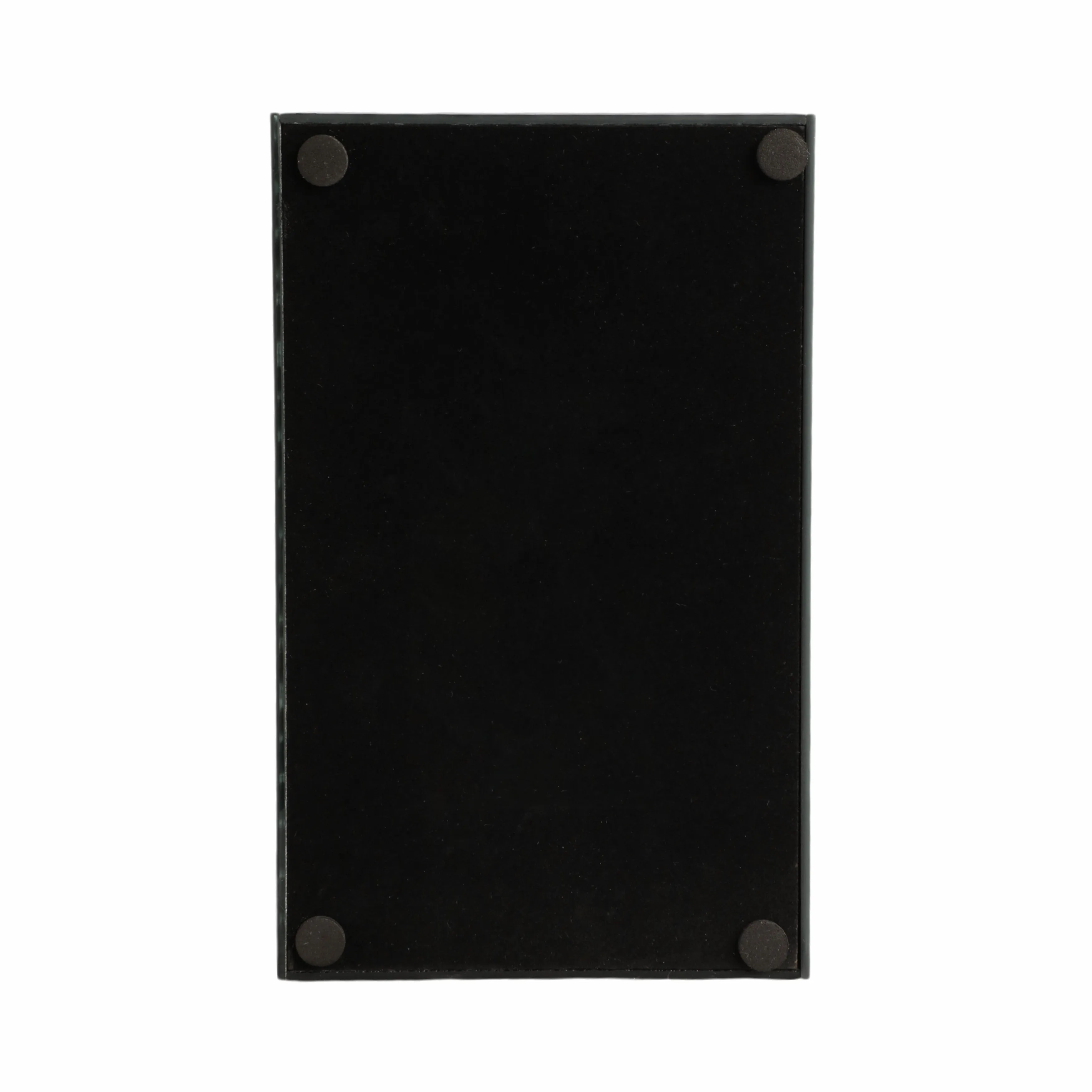 8x5" Sparkly Glass Box Stone Top, Black