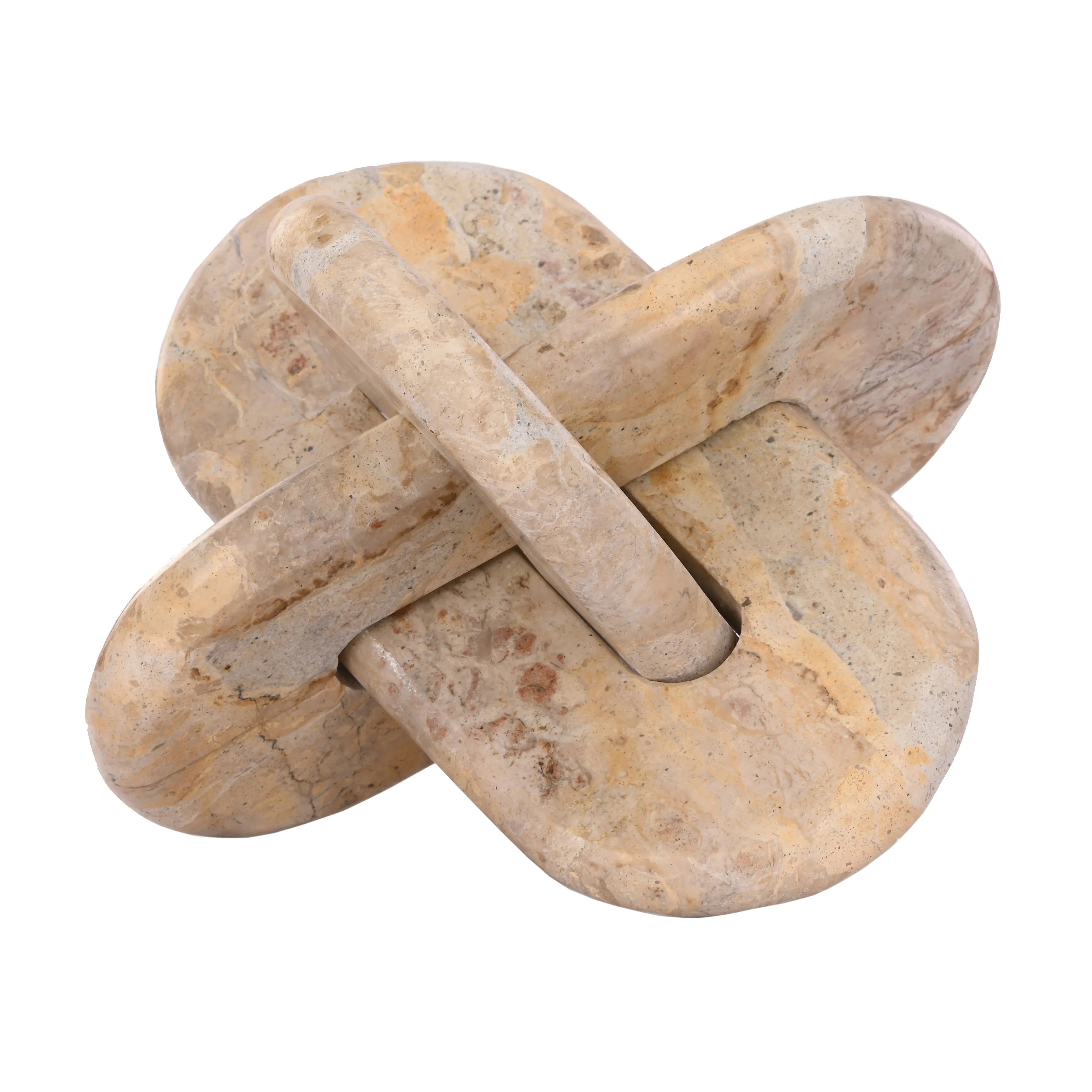 9x9" Rounded Marble Knot, Light Leopard