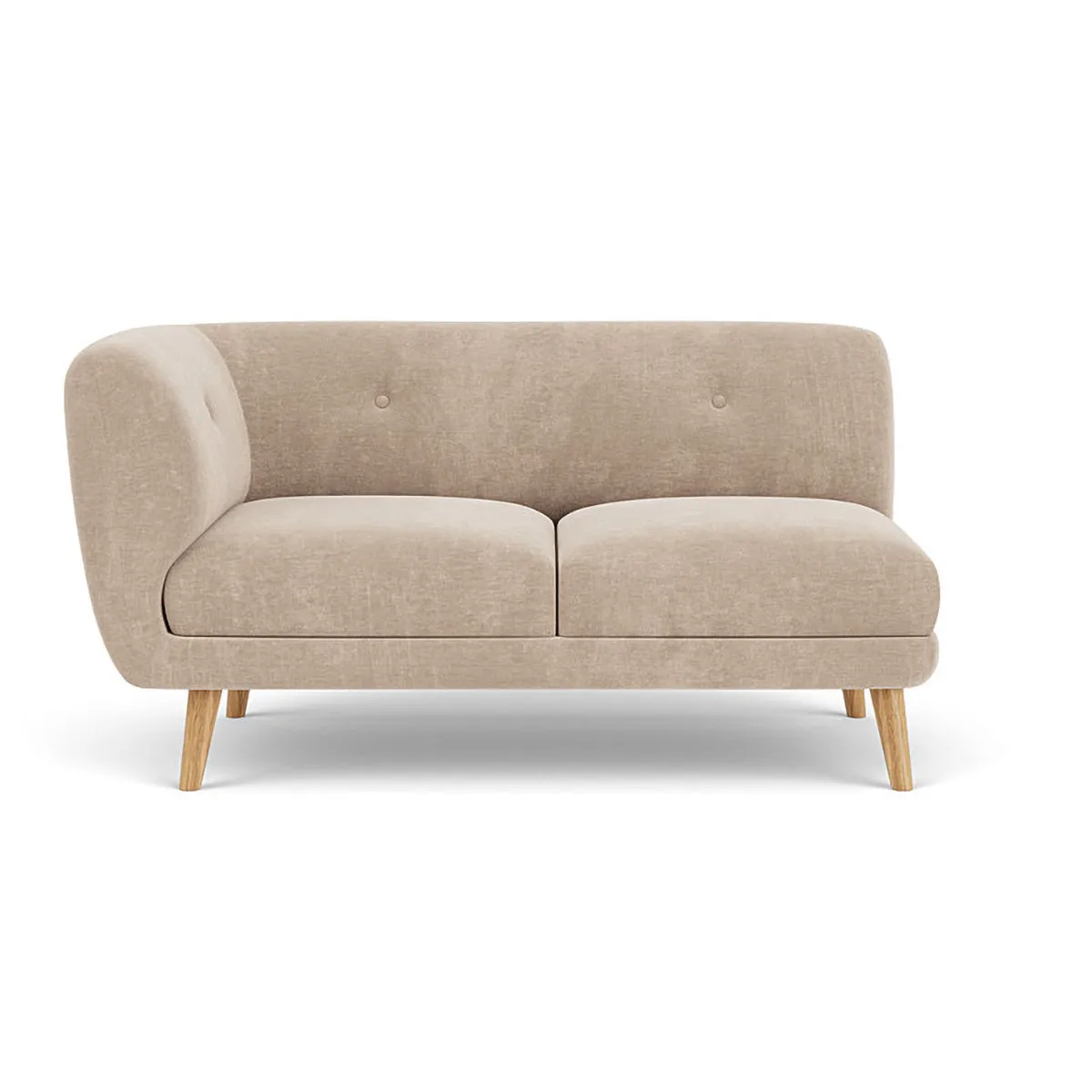Alfred Fabric Left 2 Seater Modular Sofa