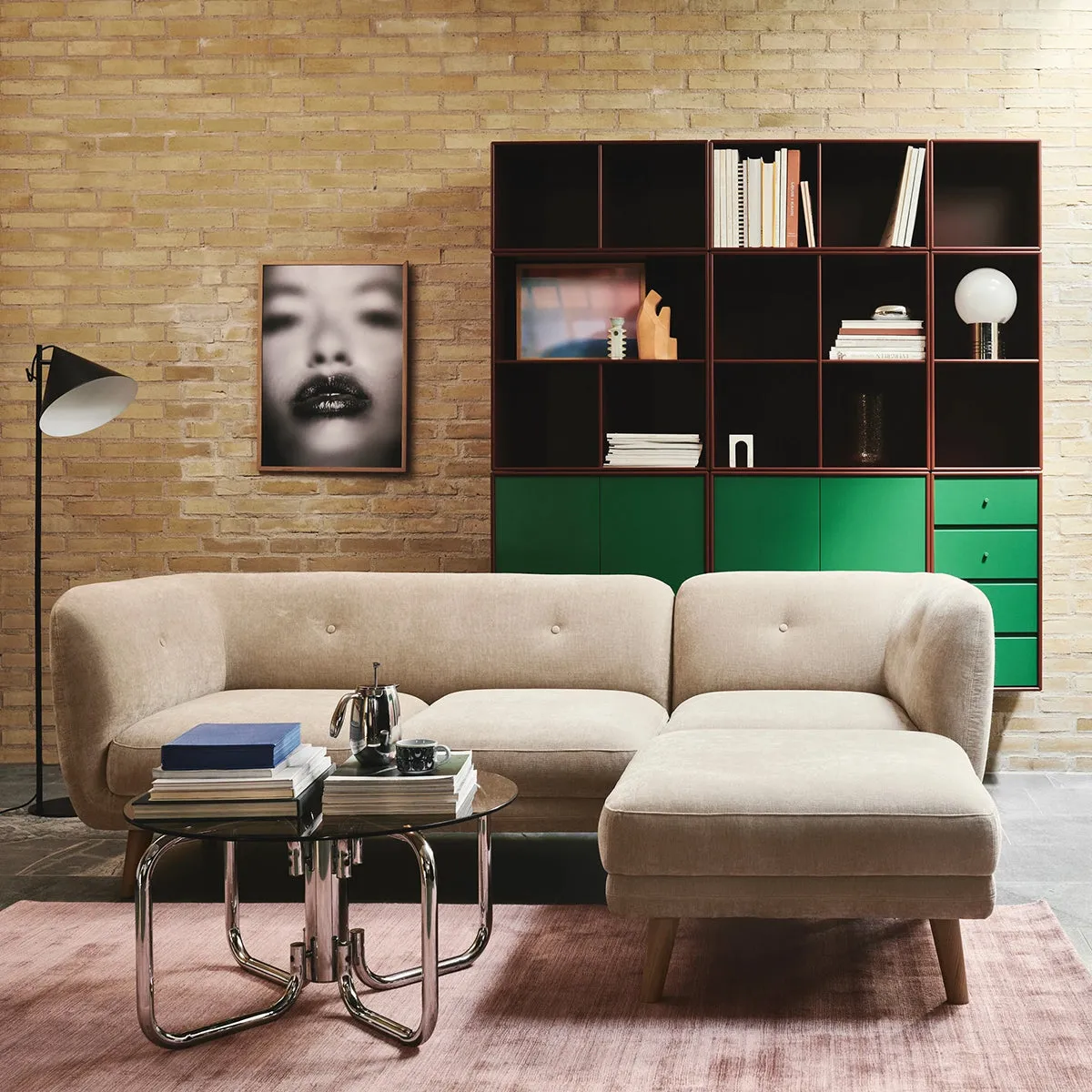 Alfred Fabric Left 2 Seater Modular Sofa