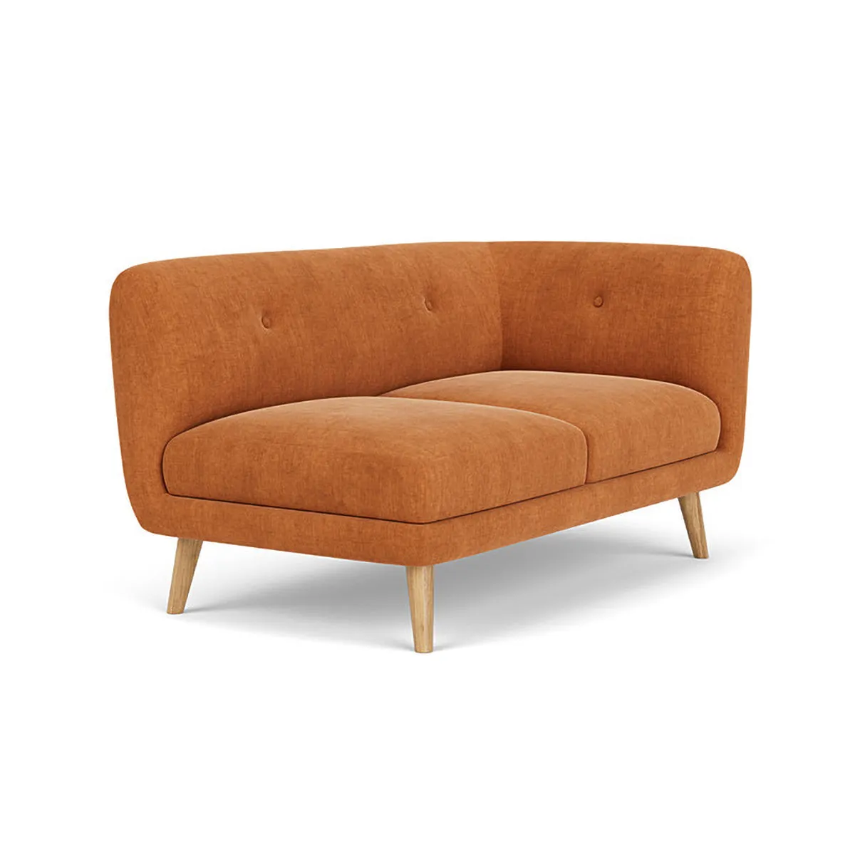 Alfred Fabric Right 2 Seater Modular Sofa