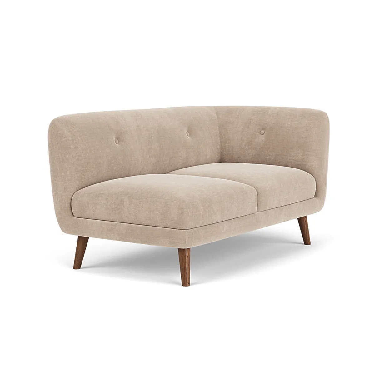Alfred Fabric Right 2 Seater Modular Sofa