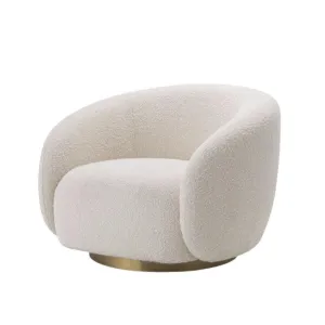 Alhome Buckle Side Chair - 90x90x88 cm - White - AL-58