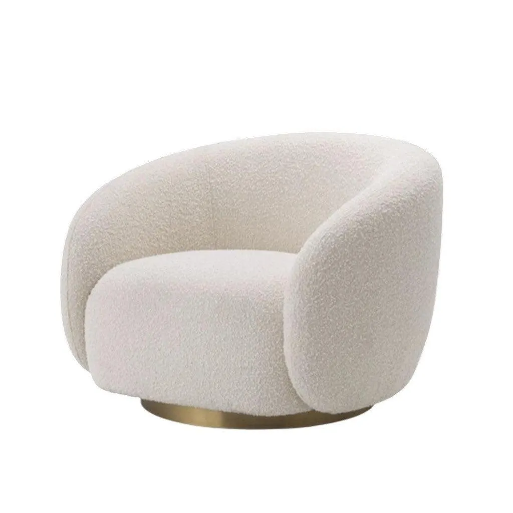 Alhome Buckle Side Chair - 90x90x88 cm - White - AL-58