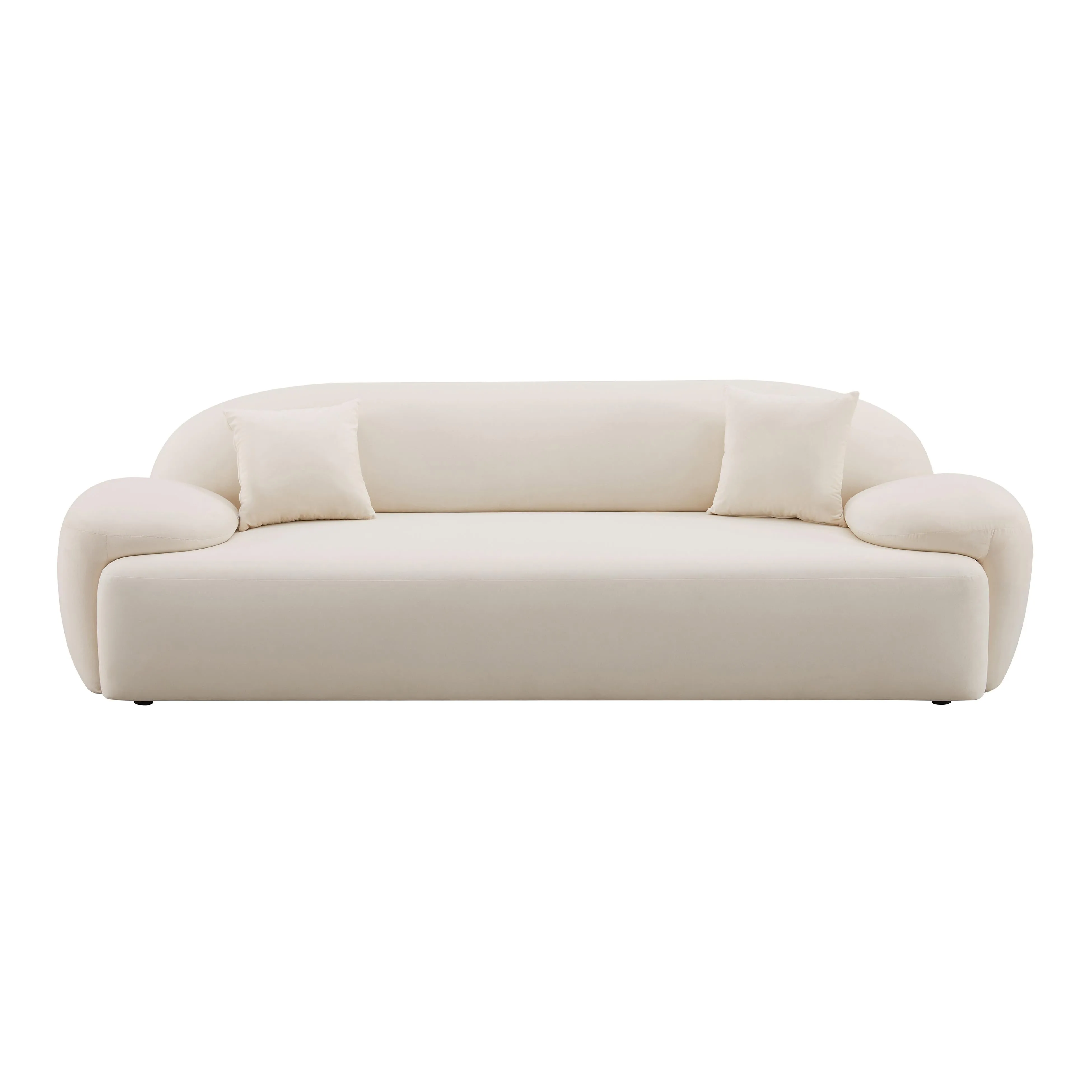 Allegra Cream Velvet Sofa