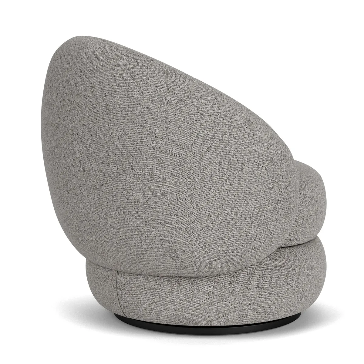 Alma Boucle Swivel Armchair