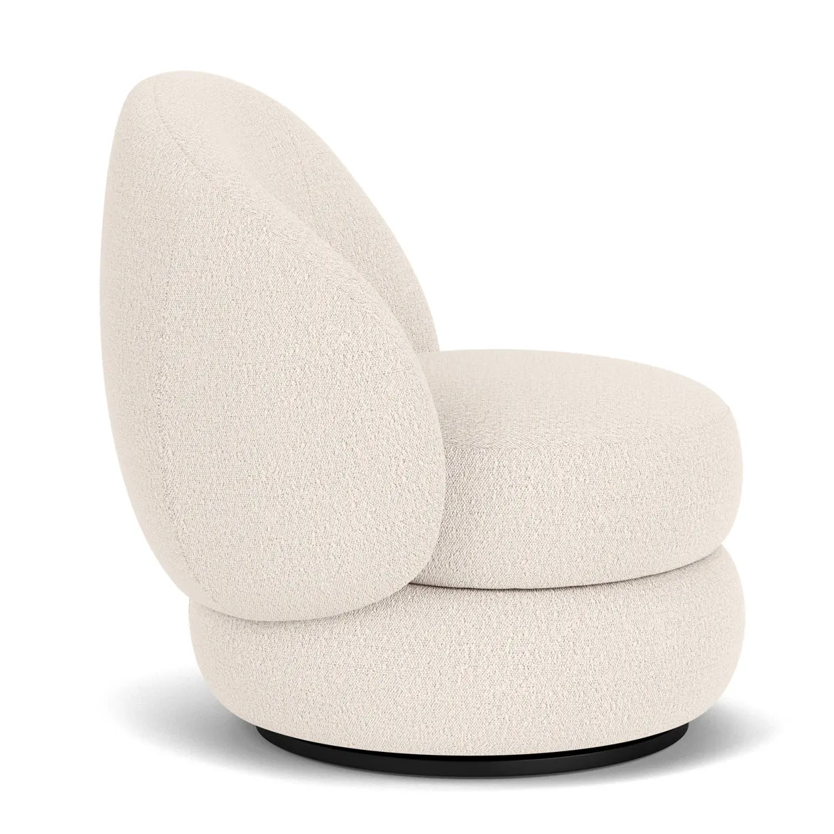 Alma Boucle Swivel Armchair
