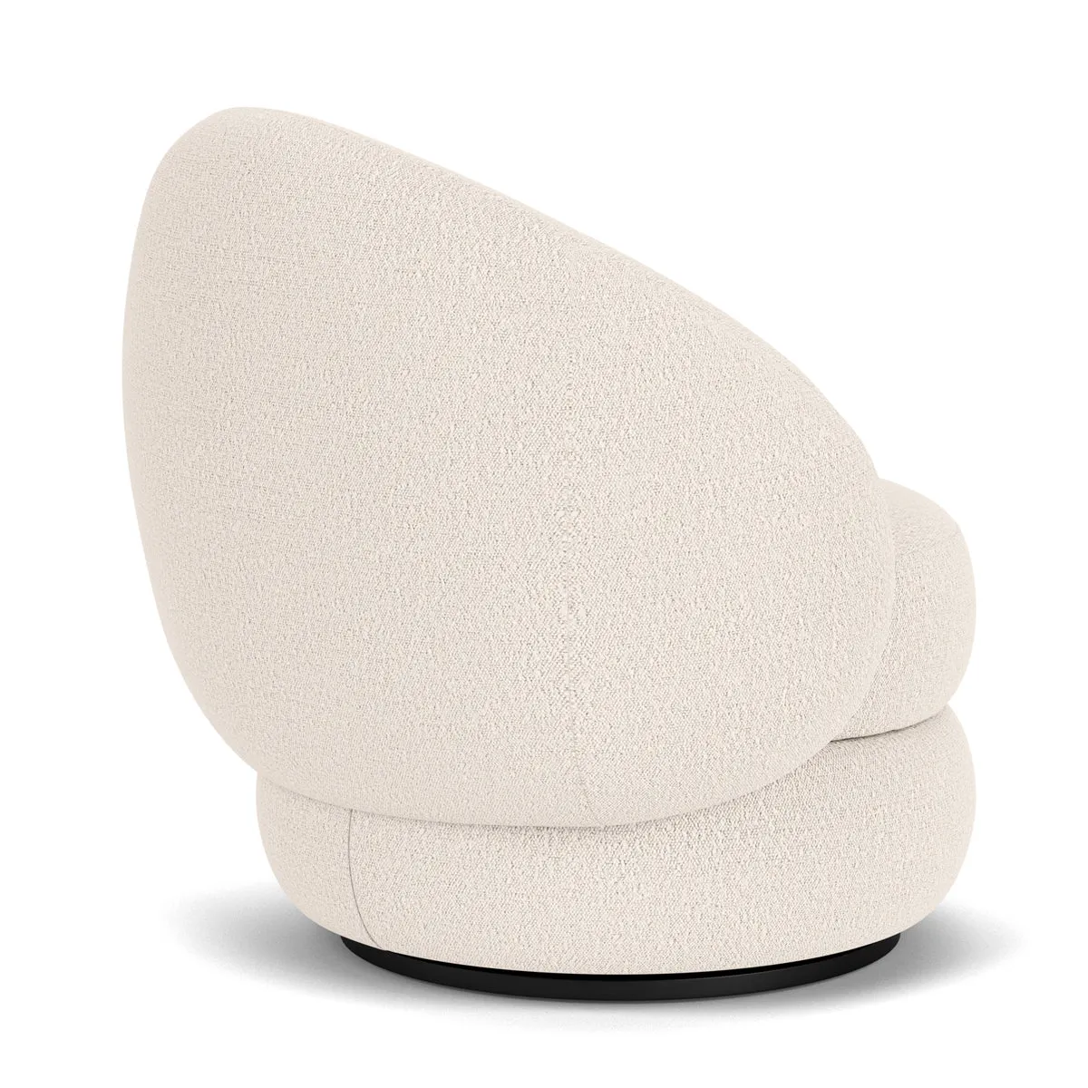Alma Boucle Swivel Armchair
