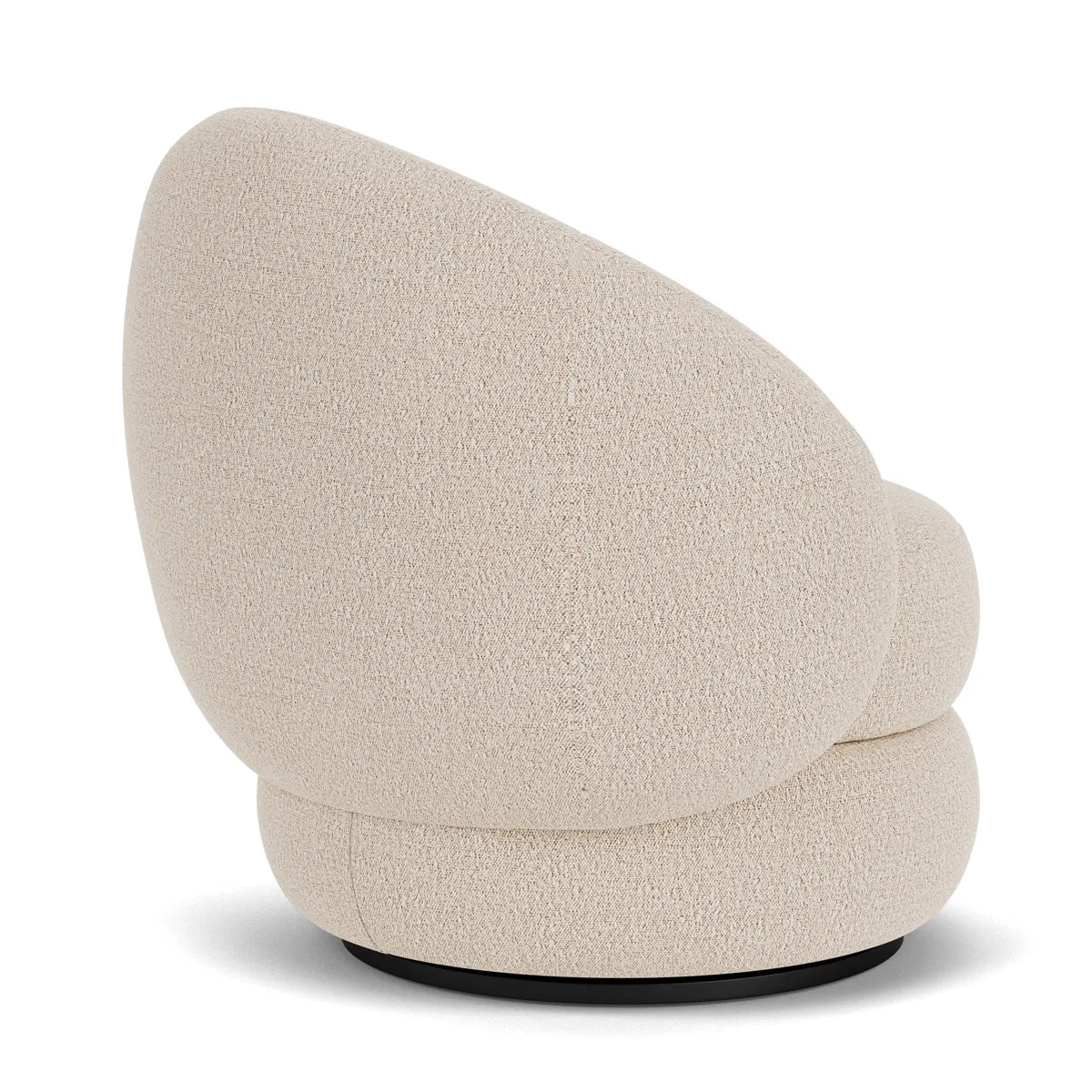 Alma Boucle Swivel Armchair