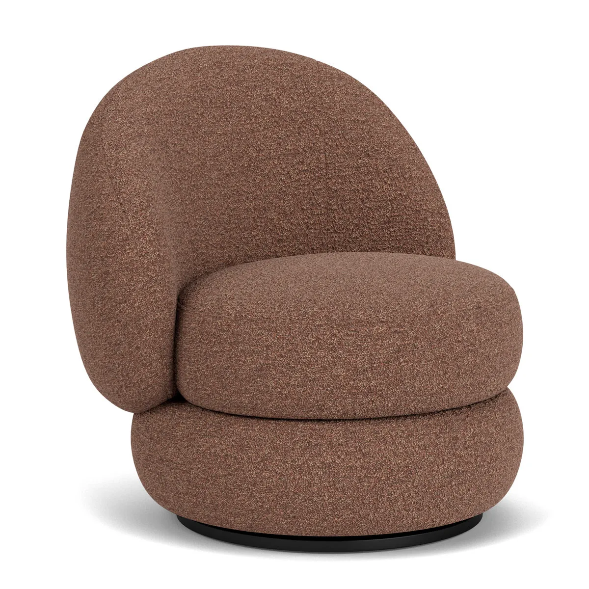 Alma Boucle Swivel Armchair