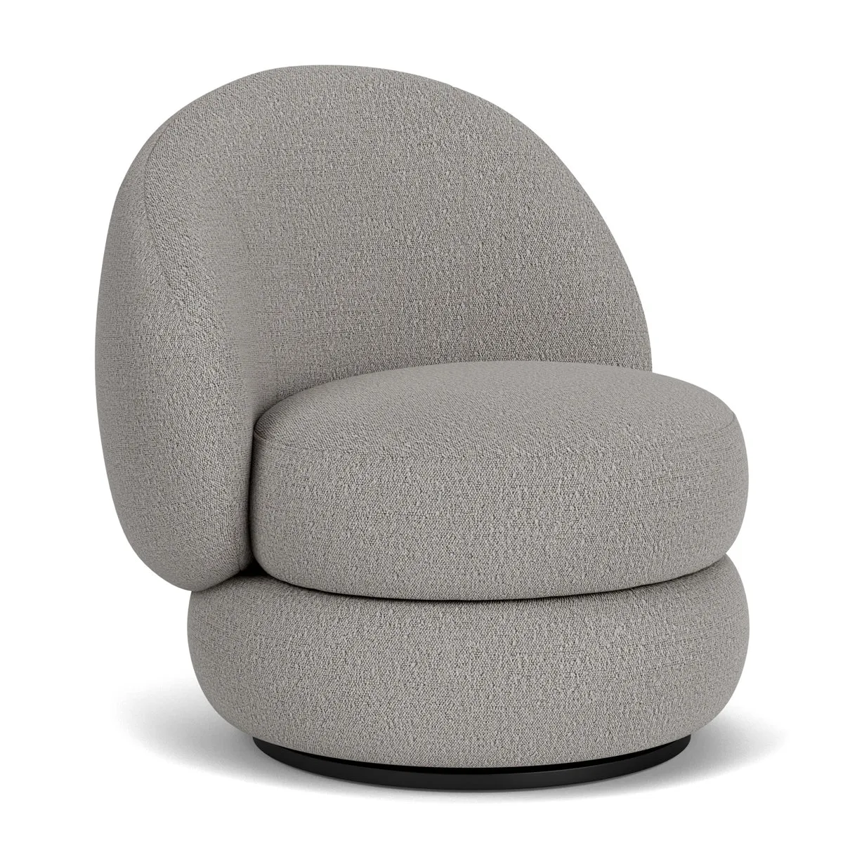 Alma Boucle Swivel Armchair