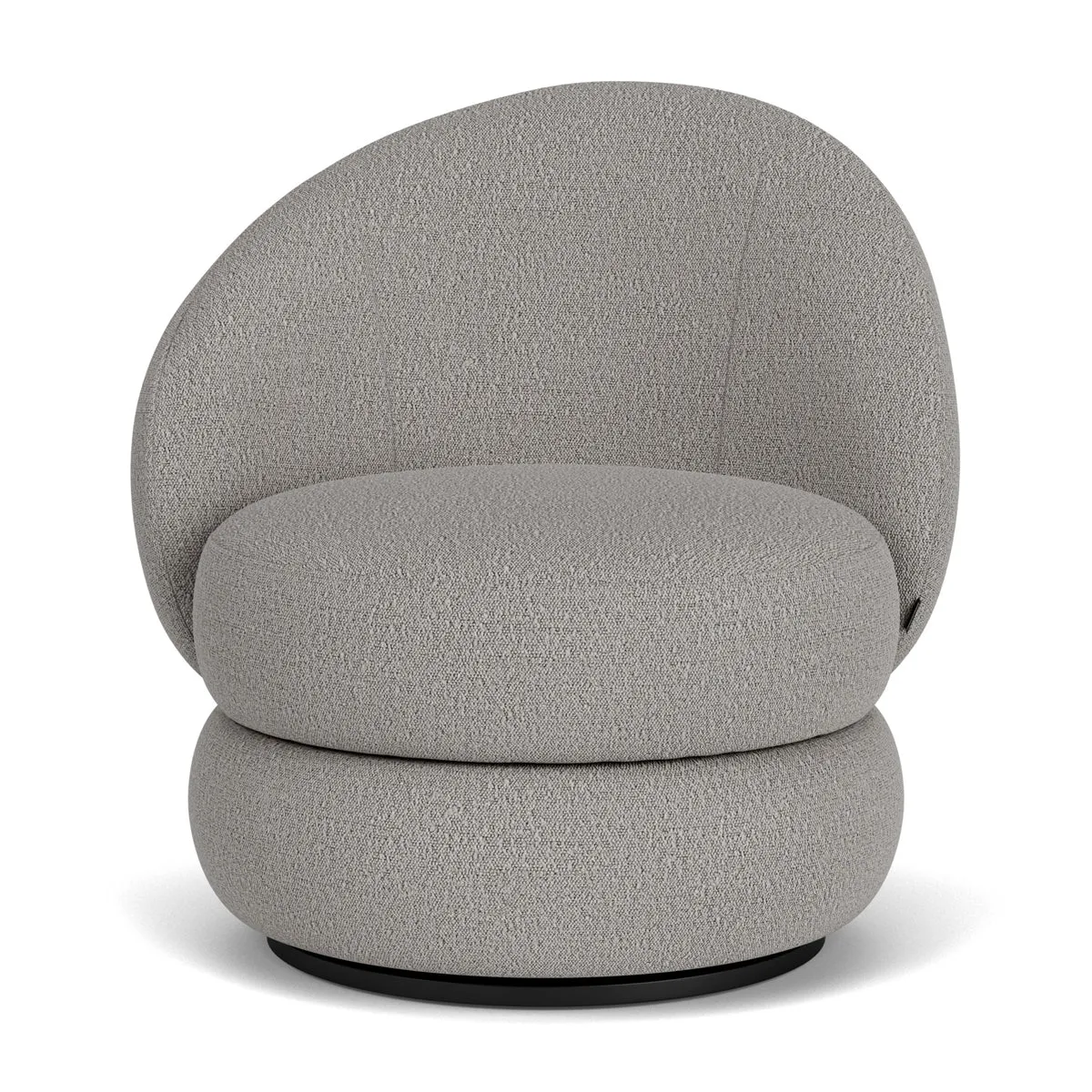 Alma Boucle Swivel Armchair