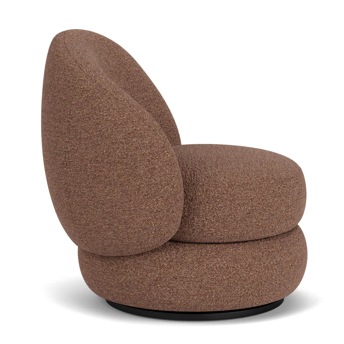 Alma Boucle Swivel Armchair