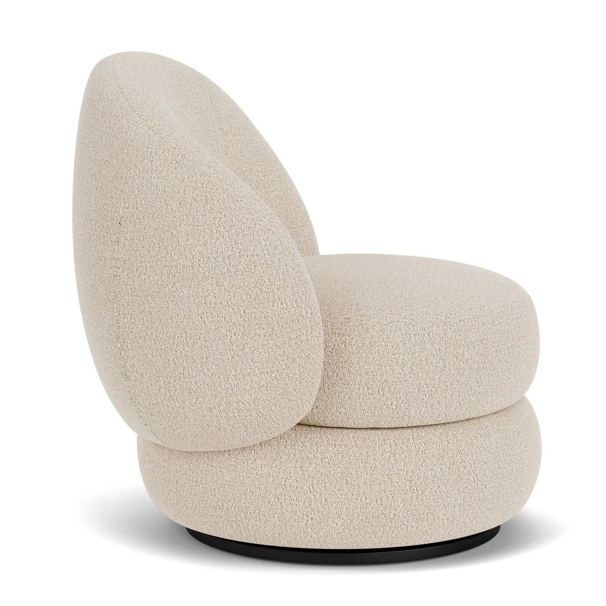 Alma Boucle Swivel Armchair