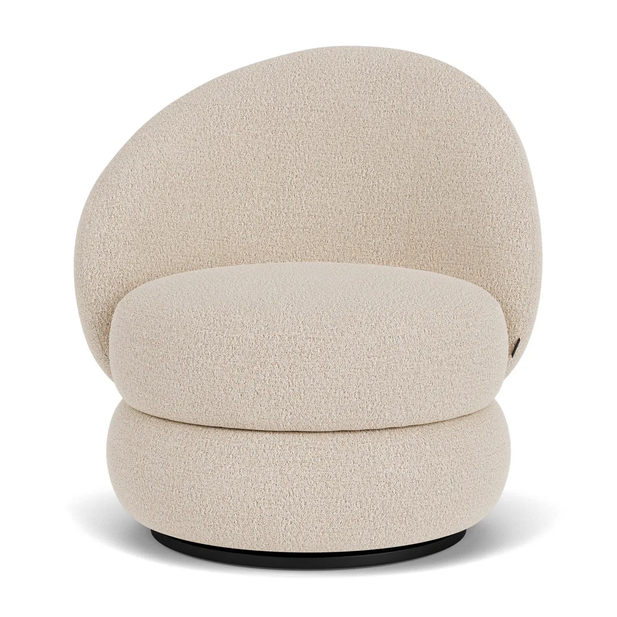Alma Boucle Swivel Armchair