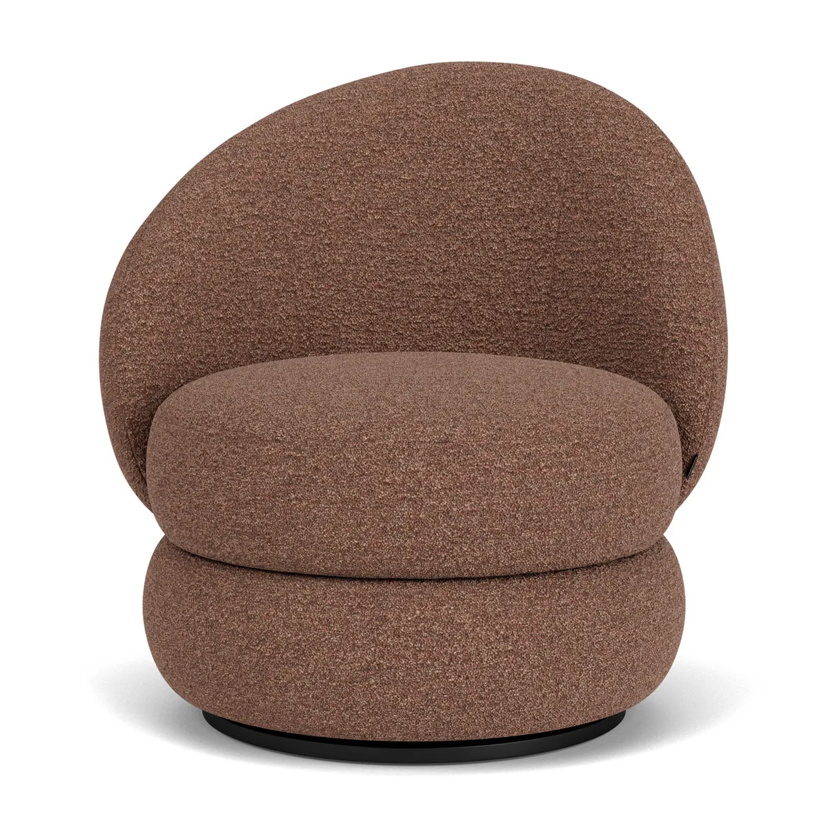 Alma Boucle Swivel Armchair