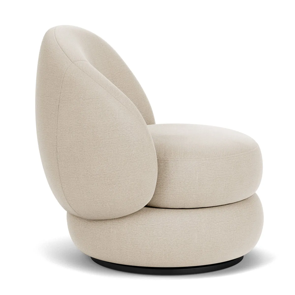 Alma Fabric Swivel Armchair