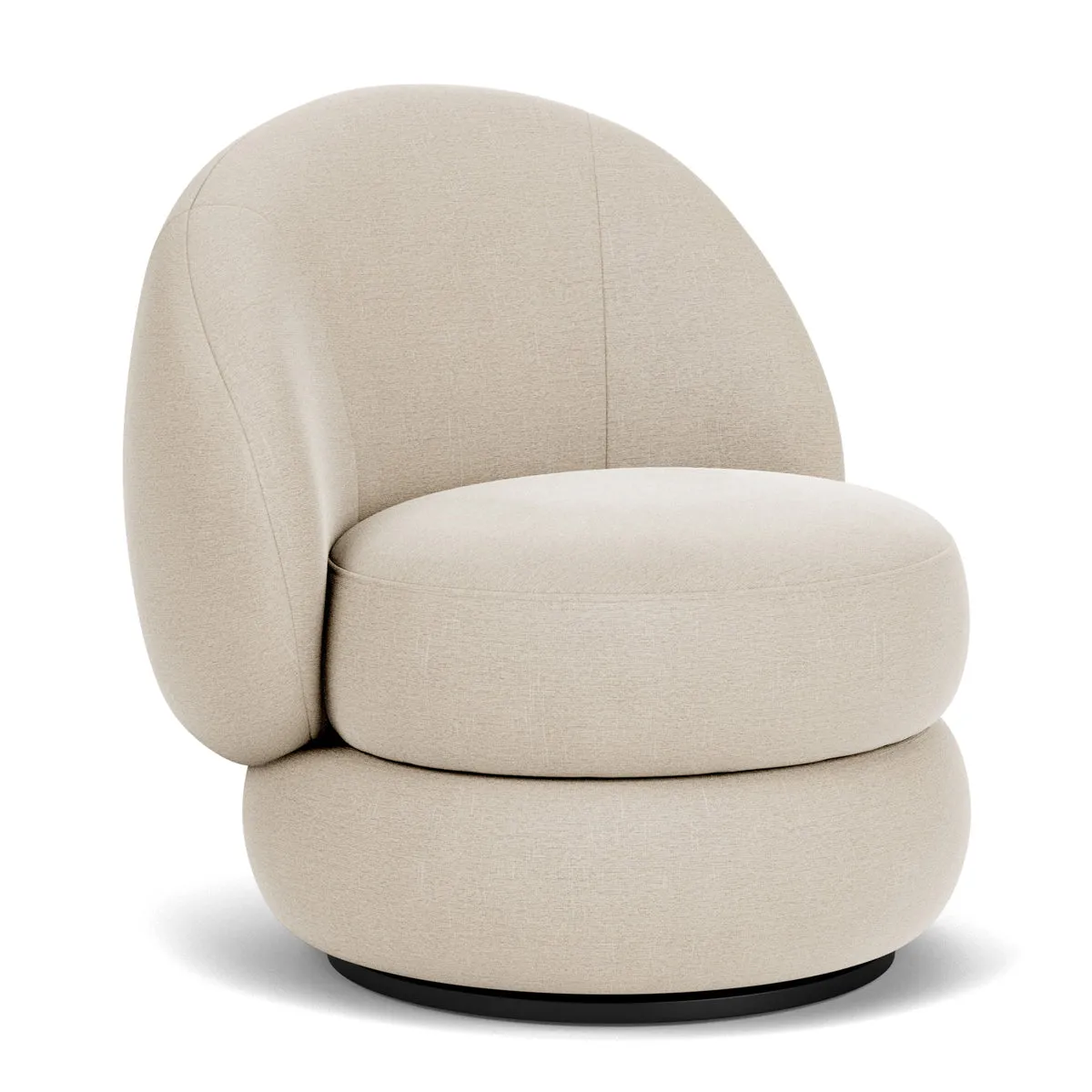 Alma Fabric Swivel Armchair