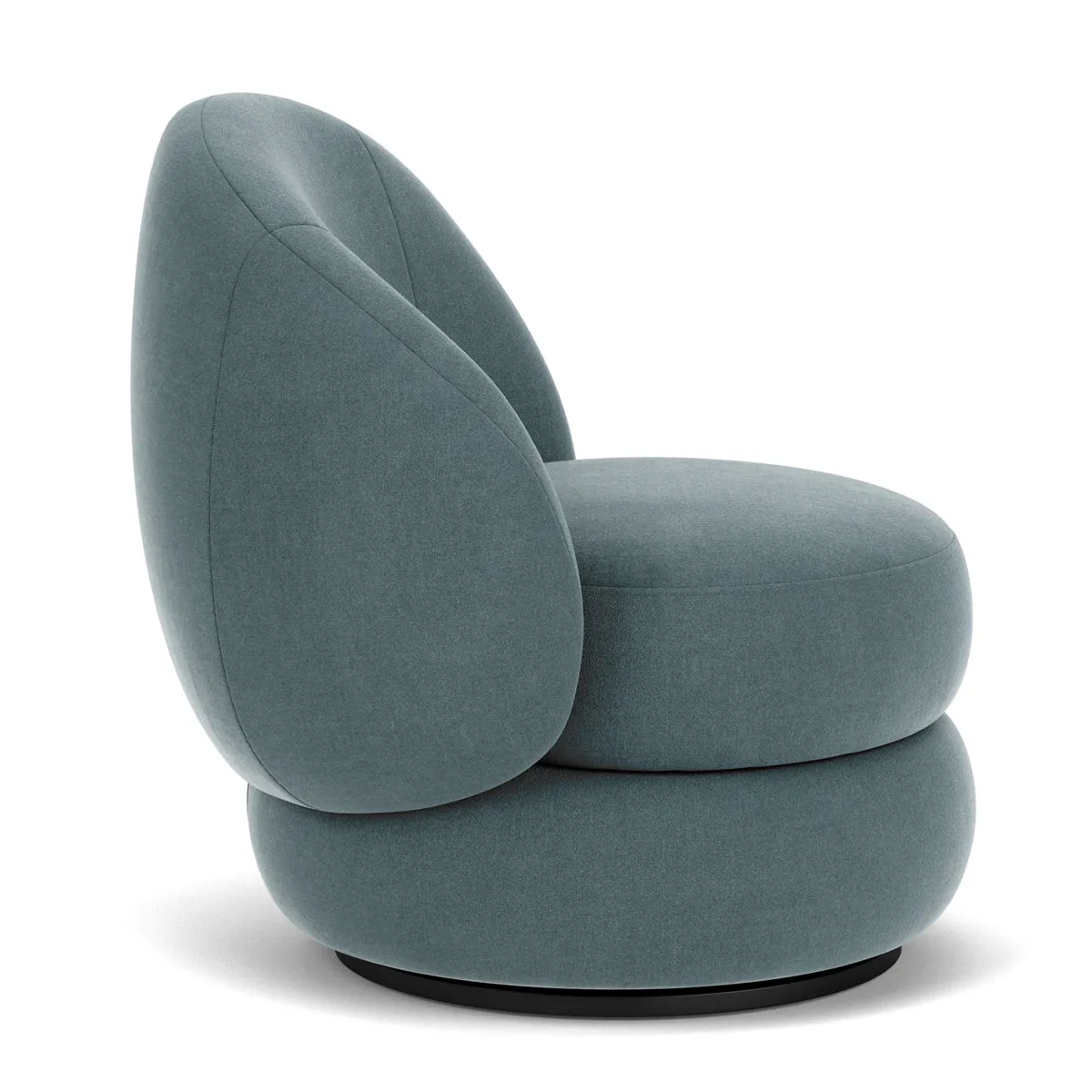 Alma Fabric Swivel Armchair