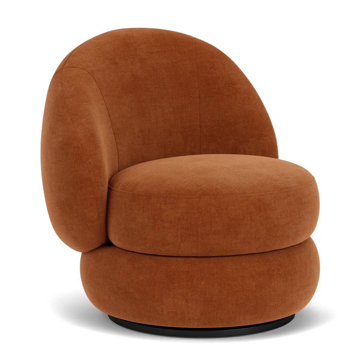 Alma Fabric Swivel Armchair