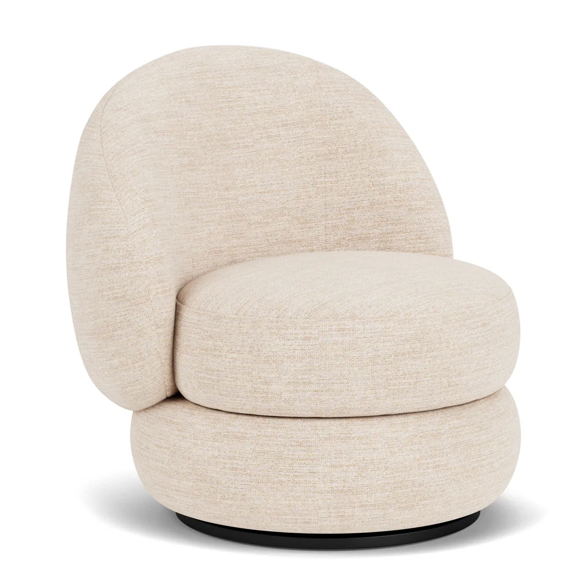 Alma Fabric Swivel Armchair