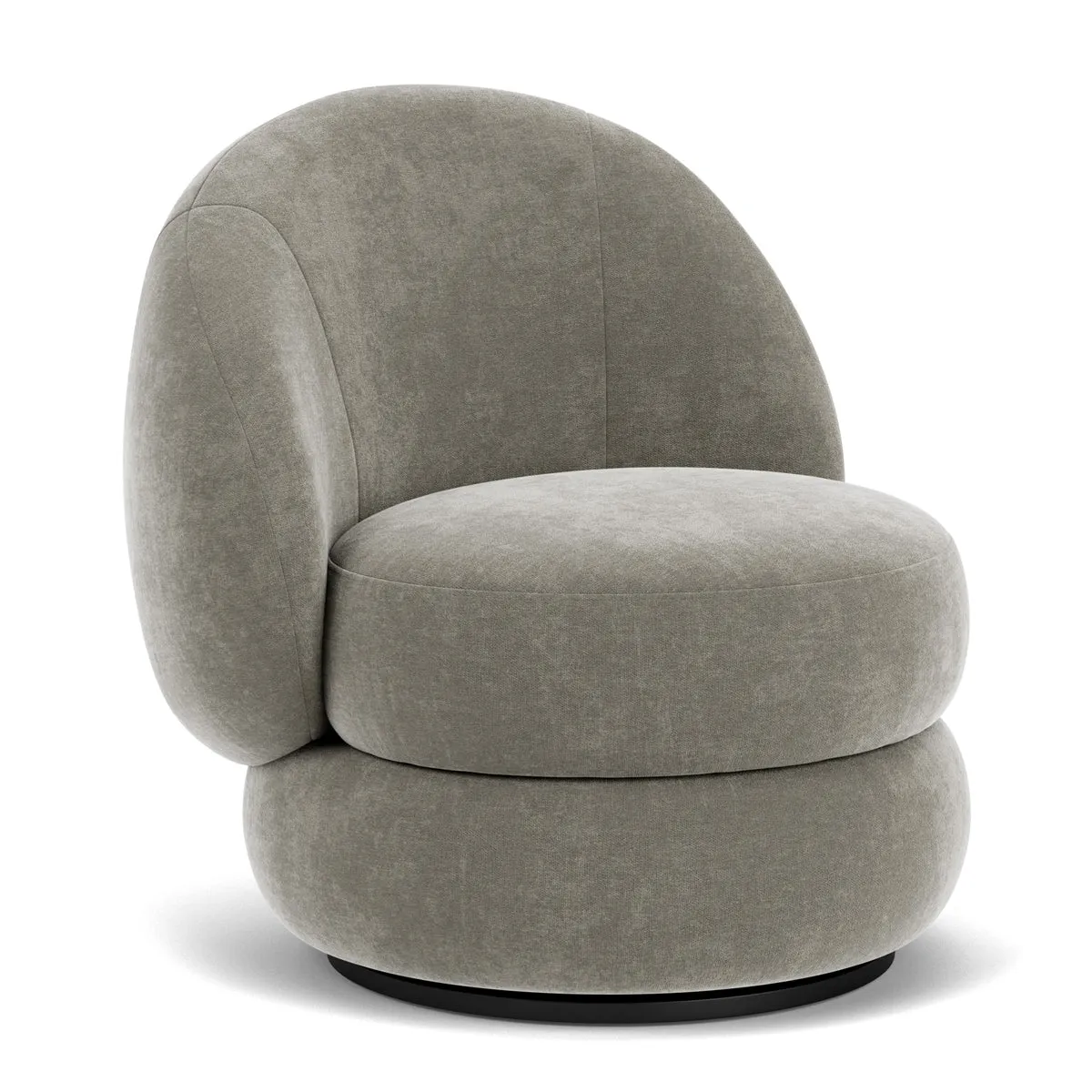 Alma Fabric Swivel Armchair