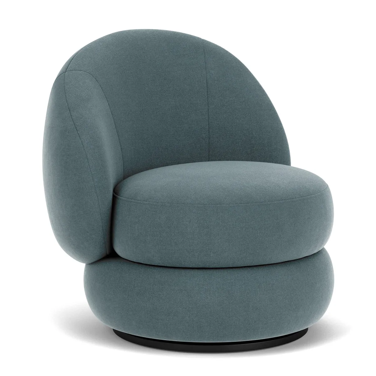 Alma Fabric Swivel Armchair