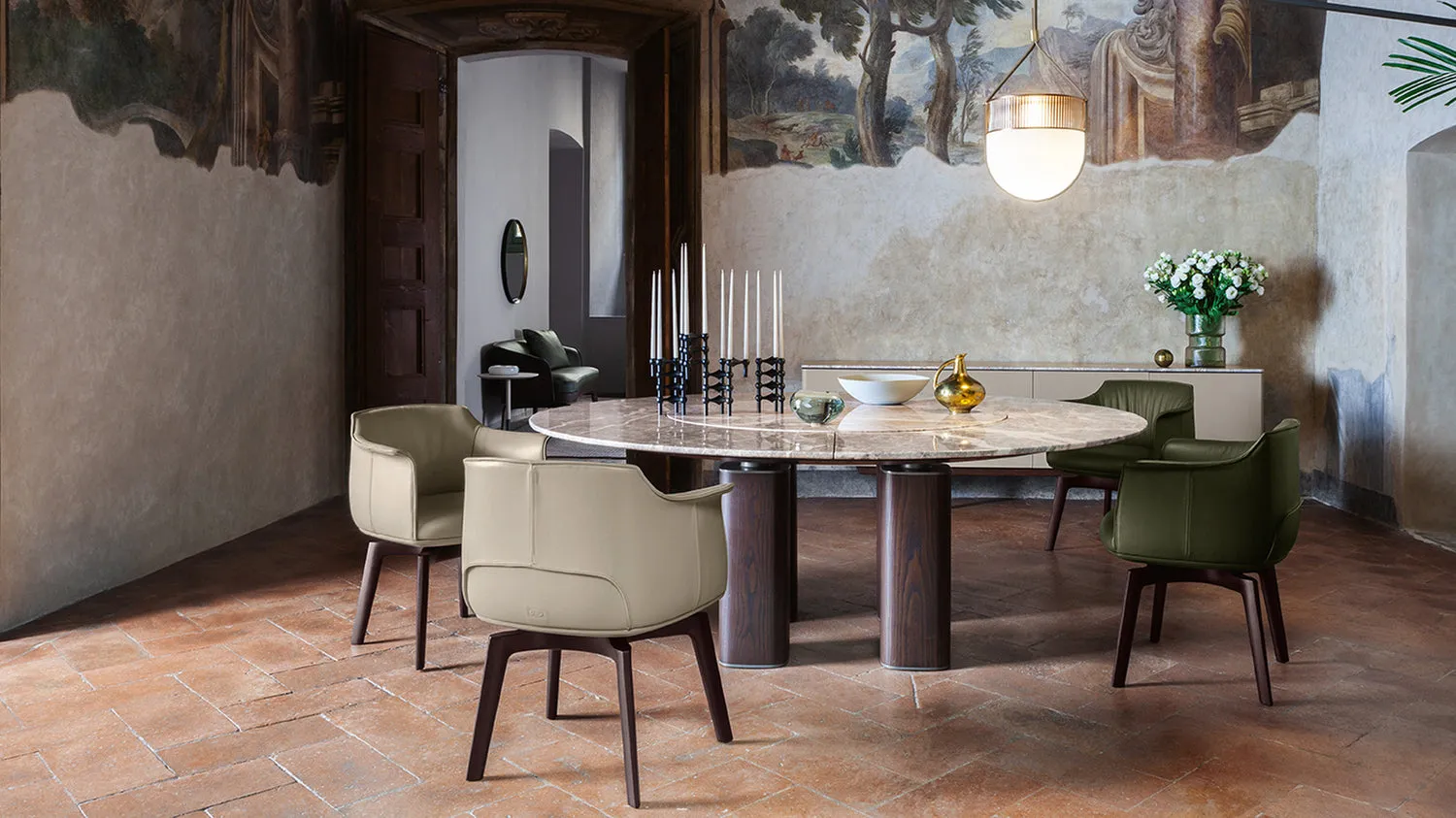 Archibald Dining Swivel Armchair