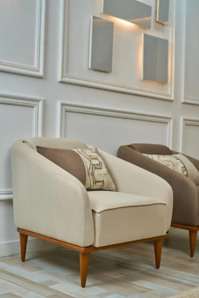 Armchair from Maiden Home, beige - 75x75x75 cm M110453233