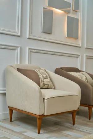 Armchair from Maiden Home, beige - 75x75x75 cm M110453233