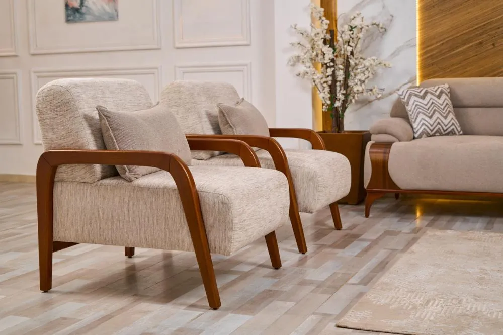 Armchair from Maiden Home, beige - 75x75x75 cm M110453253