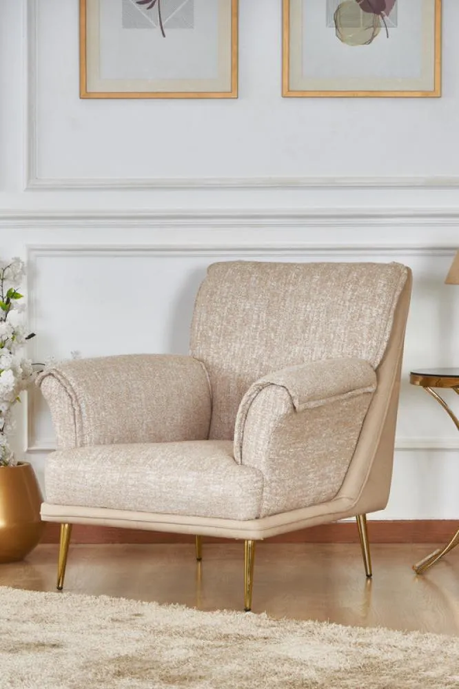 Armchair from Maiden Home, beige - 75x75x75 cm M110453317