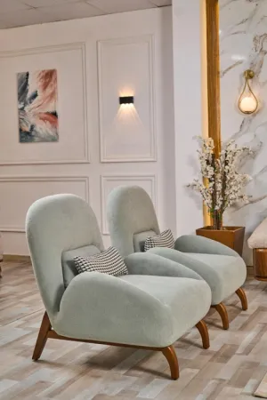 Armchair from Maiden Home, sky blue - 75x75x75 cm M110453236