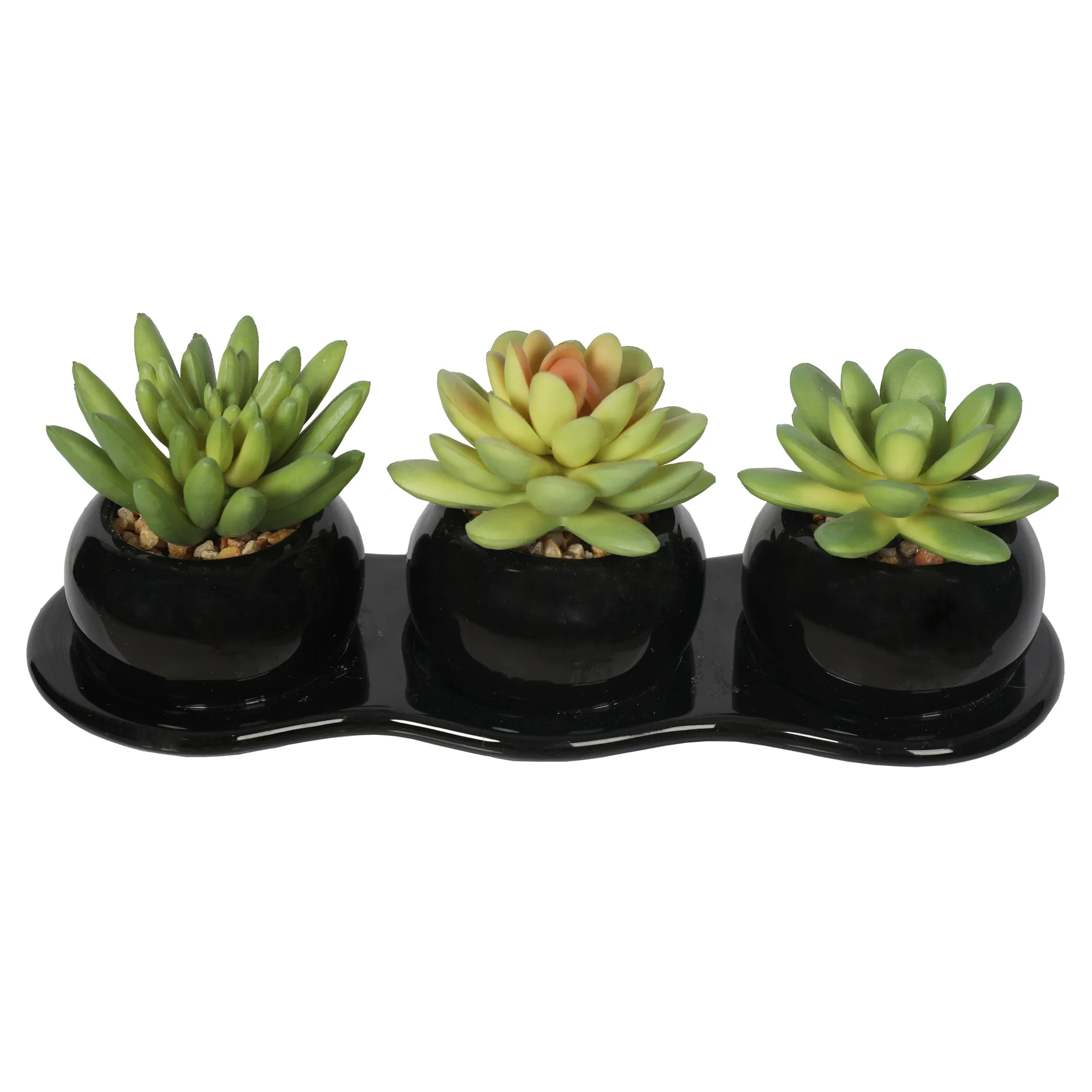 Artificial Potted Succulent Plants 9CM Indoor