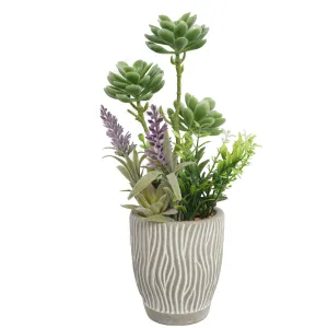 Artificial Succulent Plants In Pots 33CM