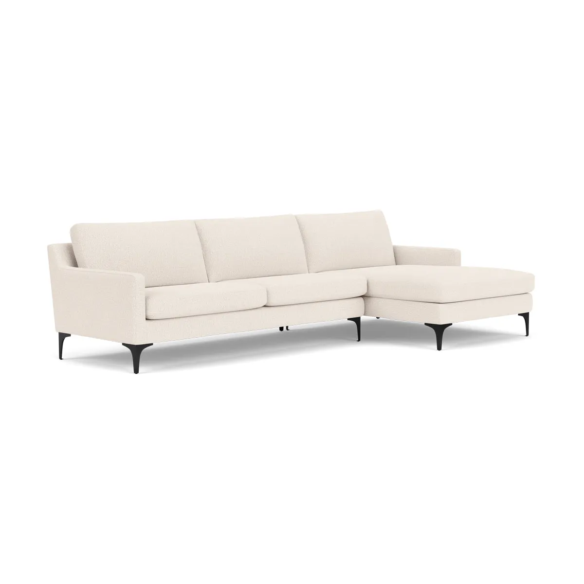 Astha Boucle Right Chaise Sofa