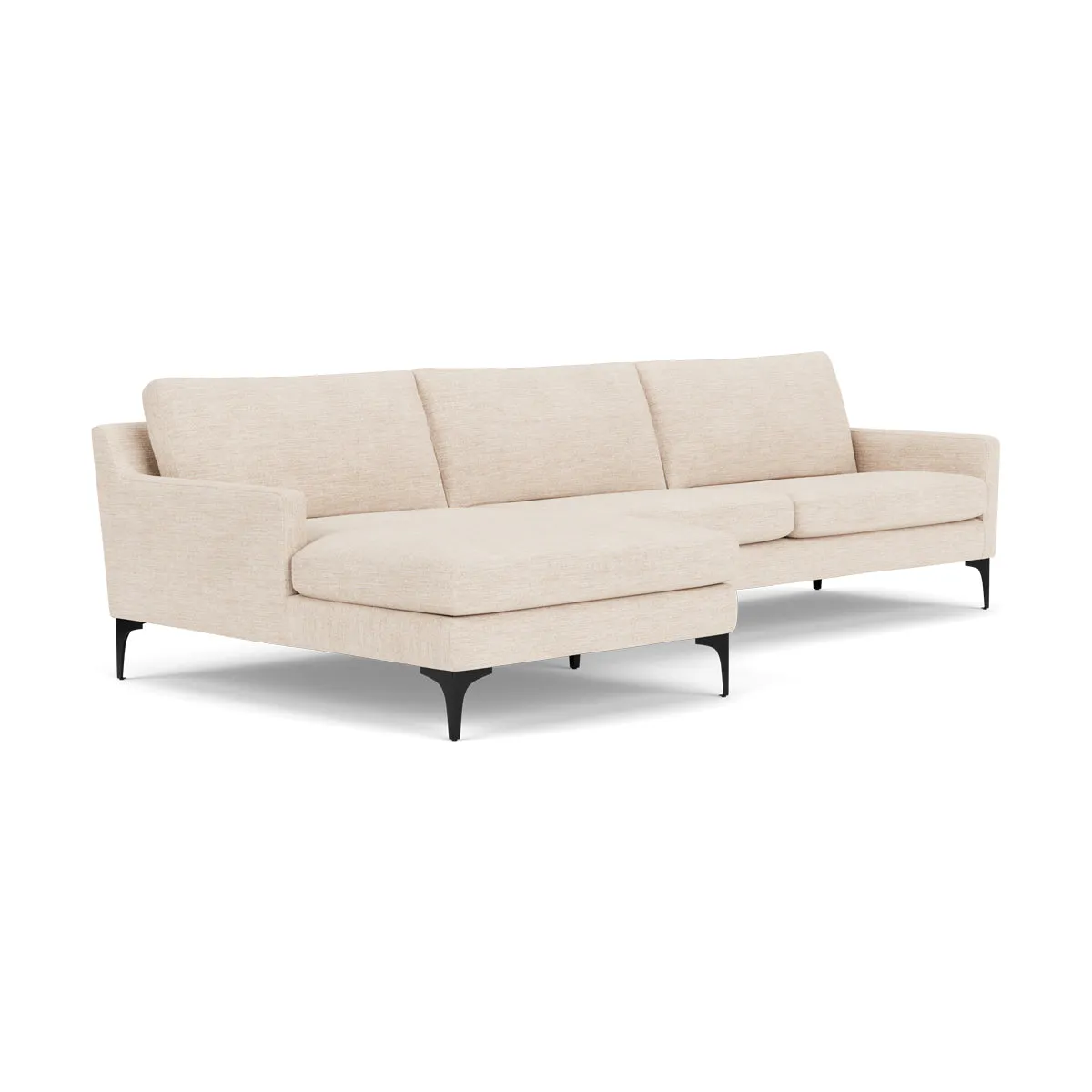 Astha Fabric Left Chaise Sofa