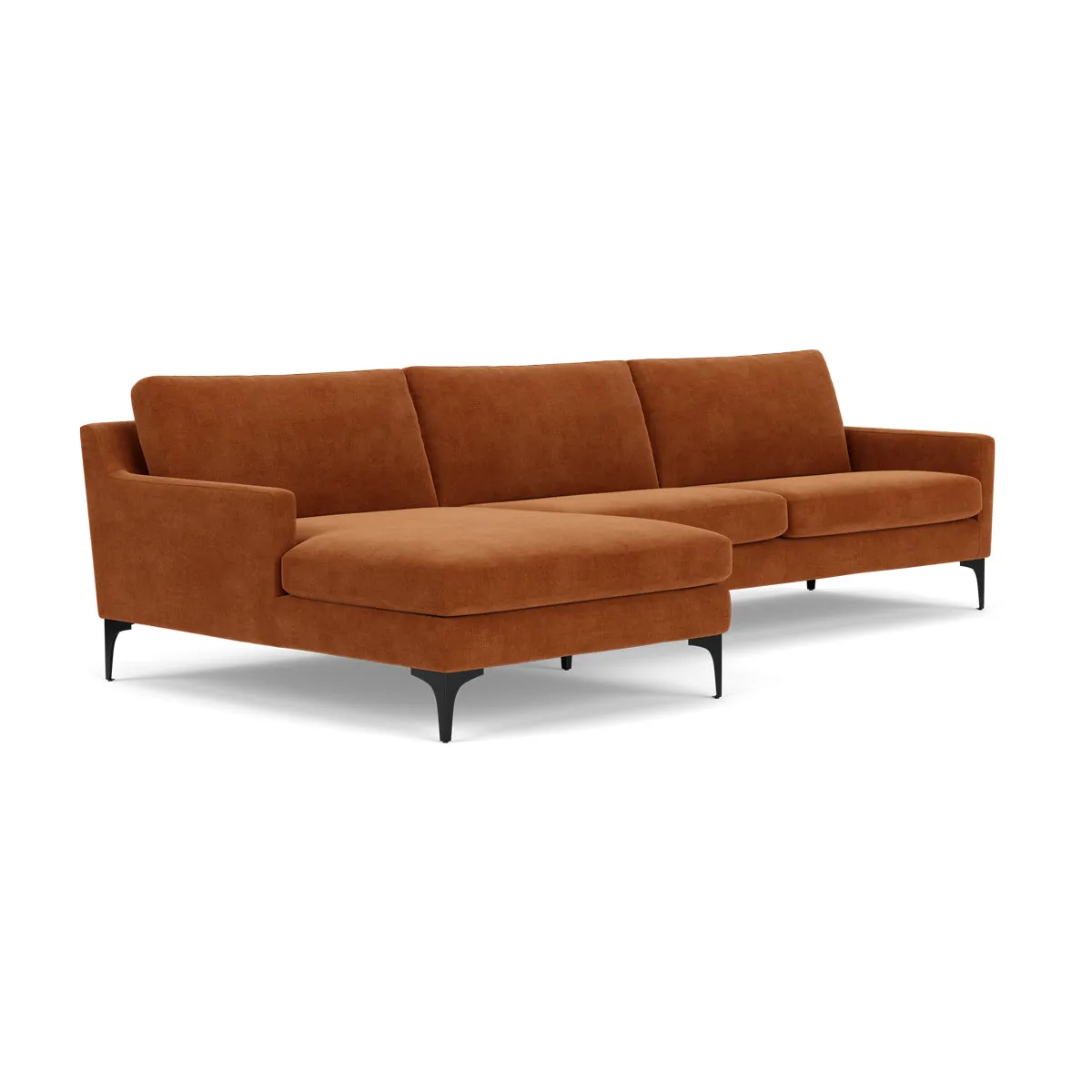 Astha Fabric Left Chaise Sofa