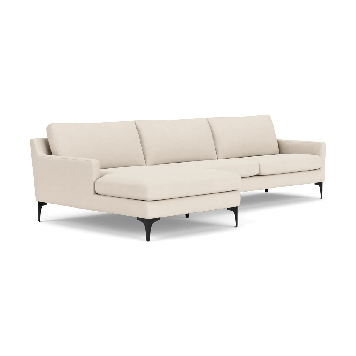 Astha Fabric Left Chaise Sofa