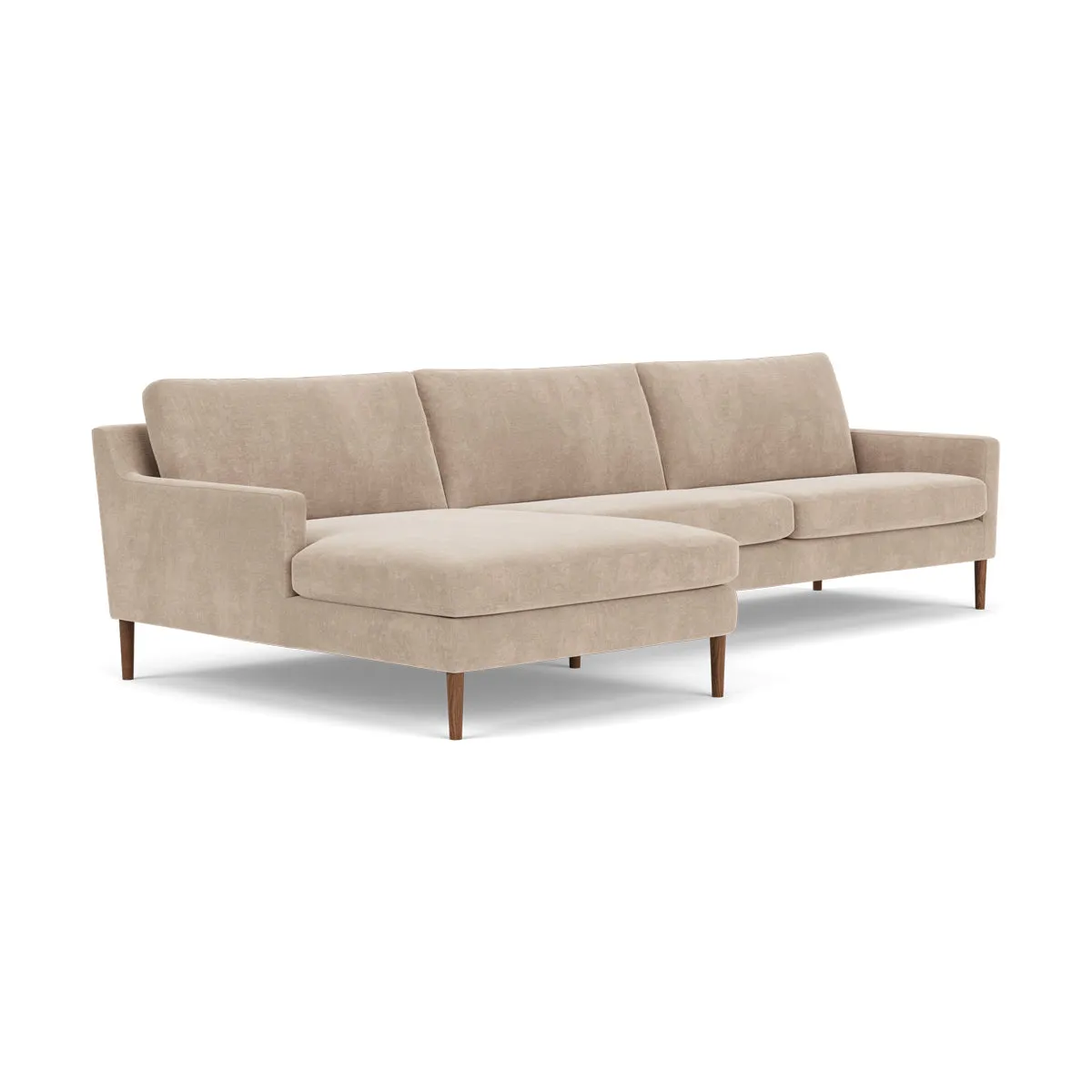 Astha Fabric Left Chaise Sofa