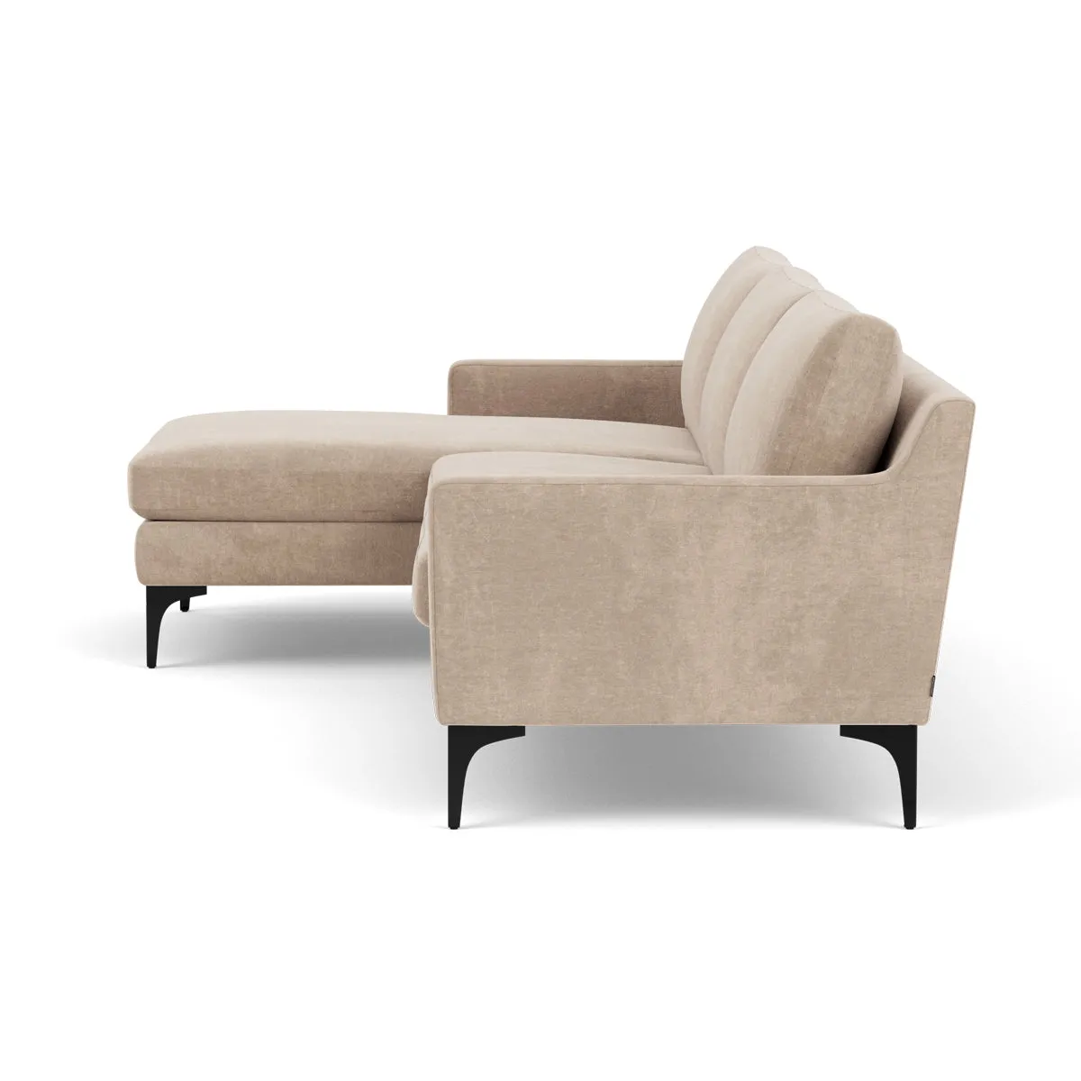 Astha Fabric Left Chaise Sofa