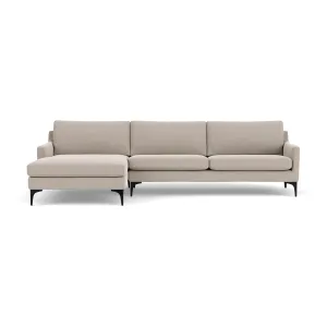 Astha Fabric Left Chaise Sofa