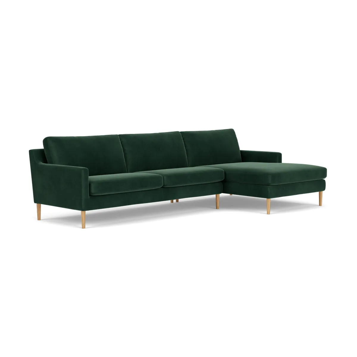 Astha Velvet Right Chaise Sofa