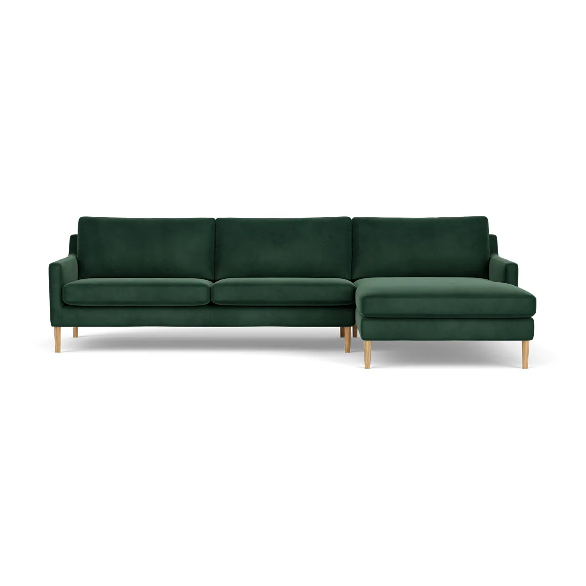 Astha Velvet Right Chaise Sofa